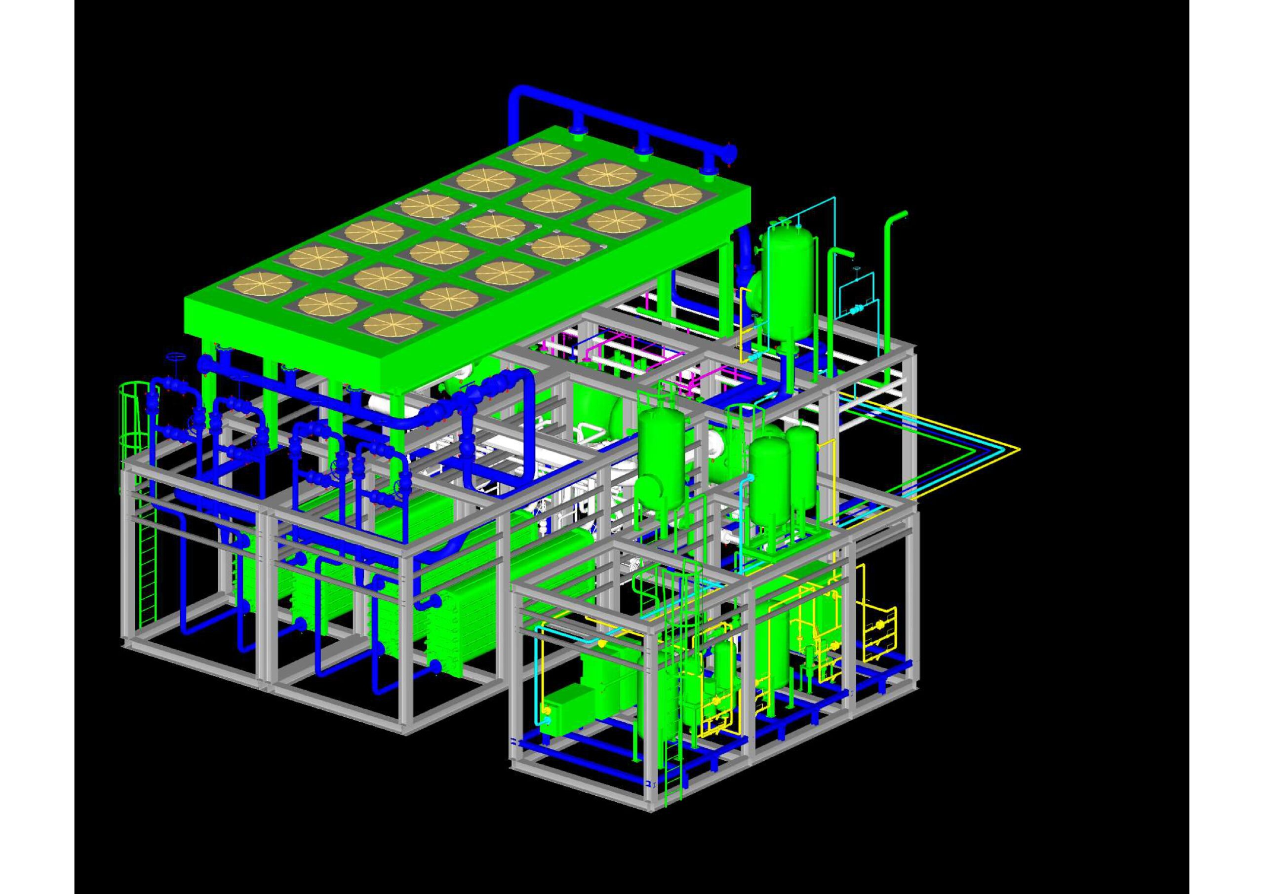 Hydrogen production plant, 7,5MW capacity of alkaline electrolyser ...